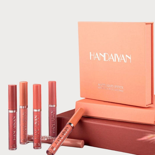 Kit 6 Batons Lip Beauty Handaiyan - 16h de Duração